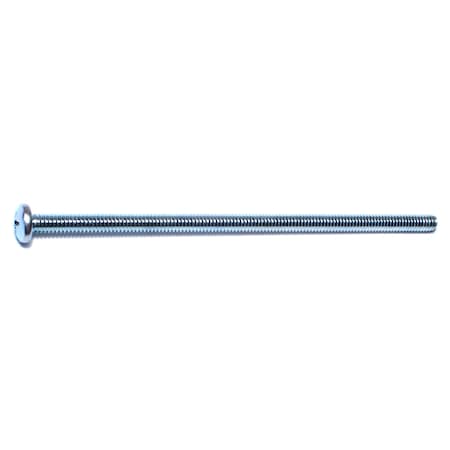 Midwest Fastener 1/4"-20 x 6 in Phillips Pan Machine Screw, Zinc Plated Steel, 8 PK 77586